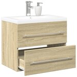 vidaXL Ensemble de meubles de salle de bain 2 Pièces chêne sonoma