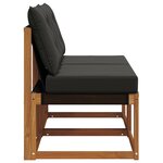 vidaXL 2 Pièce Canapé du milieu extérieur