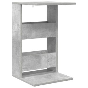 vidaXL Table d'appoint Gris béton 40 x 35 x 60 5 cm Bois d'ingénierie