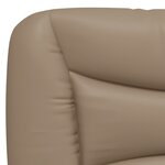 vidaXL Coussin de tête de lit cappuccino 90 cm similicuir