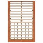 vidaXL Cadre de lit Brun cire 120 x 200 cm Pin massif