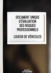 Document unique d'évaluation des risques professionnels métier (Pré-rempli) : Loueur de véhicules - Version 2024 UTTSCHEID