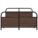 vidaXL Cadre de lit sans matelas 120x200 cm chêne marron