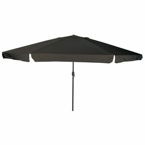vidaXL Parasol de jardin Noir 395 x 395 x 245 cm Polyester et Acier