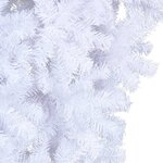 vidaXL Sapin de Noël artificiel renversé avec support Blanc 120 cm