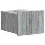 vidaXL Cabinet de chevet mural Sonoma gris 33 x 34 5 x 24 cm