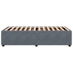 vidaXL Cadre de lit Gris foncé 90x190 cm Velours
