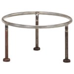 vidaXL Foyer rustique Ø 40 cm Fer