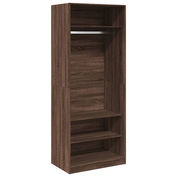 vidaXL Garde-robe chêne marron 80x50x200 cm bois d'ingénierie