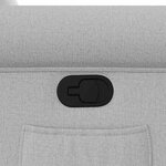 vidaXL Fauteuil inclinable gris nuage tissu