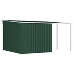 vidaXL Abri de jardin avec toit étendu Vert 336x270x181 cm Acier