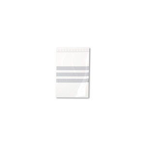Lot de 5000 sachets plastiques à fermeture zip 160x220mm + 3 bandes blanches