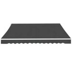 vidaXL Auvent pliable manuel 600 cm Anthracite