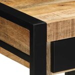 vidaXL Table d'appoint 40x40x50 cm bois massif de manguier brut
