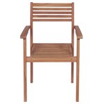 vidaXL Chaises de jardin lot de 2 et coussins bleu Bois de teck massif