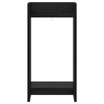vidaXL Support de Plante Chêne noir 30 x 30 x 60 cm Bois d'ingénierie