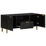 vidaXL Meuble TV noir 105x33x46 cm bois d'ingénierie