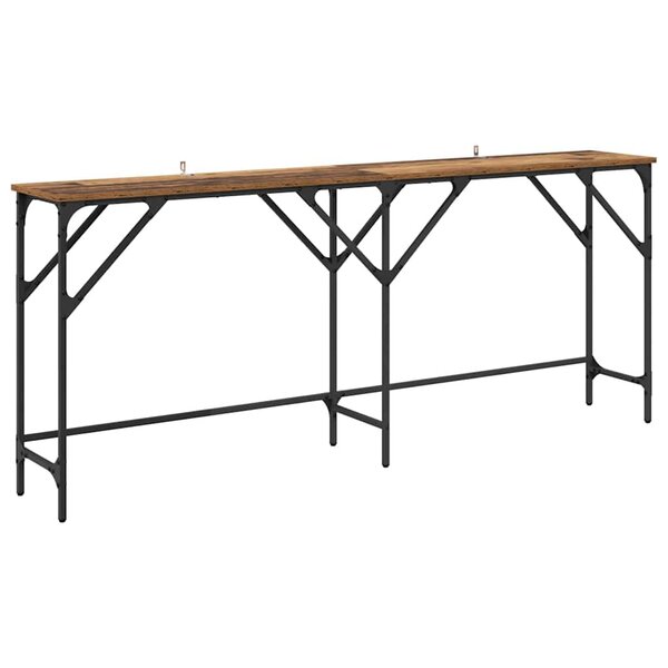 vidaXL Table console Bois ancien 180 x 29 x 75 cm Bois d'ingénierie