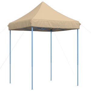 vidaXL Tente de fête 200 x 200 x 306 cm Beige Tissu Oxford