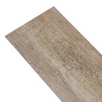 vidaXL Dalles de plancher PVC autoadhésif 5 21 m² 2mm délavage de bois