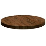 vidaXL Plateau de table Marron clair Ø 40 x 2.5 cm Chêne massif