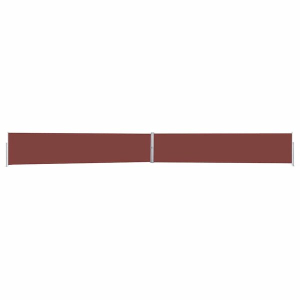 vidaXL Auvent latéral rétractable de patio 170x1200 cm Marron
