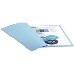 Paquet de 100 chemises Foldyne 250 carte recyclée 240 grammes coloris bleu EXACOMPTA