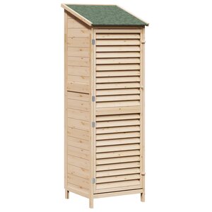 vidaXL Abri de jardin Naturel 59 x 56 x 176 cm Bois de Sapin Massif