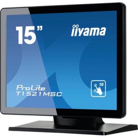 Iiyama prolite t1521msc-b1 écran plat de pc 38 1 cm (15") 1024 x 768 pixels led écran tactile dessus de table noir