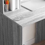 vidaXL Bureau Sonoma gris 91 x 50 x 149 cm Bois d'ingénierie