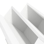 vidaXL Étagère à magazines Blanc 90 x 53 x 28 5 cm Bois d'ingénierie