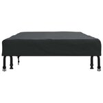 vidaXL Housse de Table Uni Noir 122 x 72 x 15 cm tissu