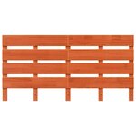 vidaXL Tête de lit en bois massif de pin marron ciré  140 cm