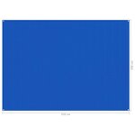 vidaXL Tapis de tente 250x350 cm Bleu