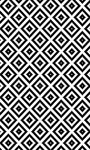 Tapis de salon Black&White 80 x 150 cm - Noir