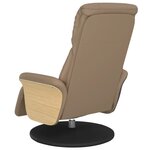 vidaXL Fauteuil inclinable avec repose-pieds cappuccino similicuir
