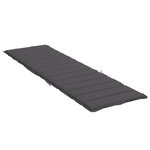 vidaXL Coussin de chaise longue anthracite 200x50x3cm tissu oxford