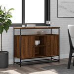 vidaXL Buffet chêne marron 100x35x80 cm bois d'ingénierie