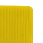 vidaXL Chaises à manger lot de 4 jaune velours