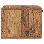 vidaXL Meuble TV mural Bois ancien 59 5 x 41 x 30 cm Bois d'ingénierie