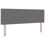 vidaXL Lit à ressorts avec matelas gris 160x200 cm Tissu corduroy