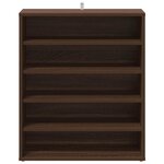 vidaXL Meuble à chaussures Chêne marron 60x35x70 cm Bois d'ingénierie