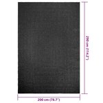 vidaXL Tapis ZIZUR 200x290 cm aspect de jute intérieur extérieur