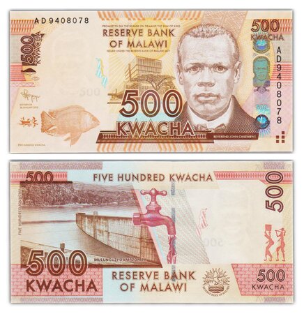 Billet de Collection 500 Kwacha 2012 Malawi - Neuf - P61a