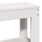 vidaXL Cadre de lit sans matelas blanc 150x200 cm bois de pin massif