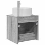 vidaXL Vanité de lavabo mural Sonoma gris 49 5 x 44 5 x 65 5 cm