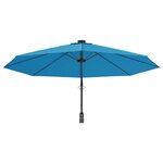 vidaXL Parasol mural bleu marine 290 cm