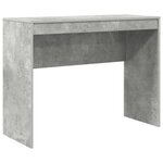 vidaXL Bureau avec tiroir avec étagère avec stockage 2 Pièces Gris béton