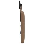 vidaXL Tête de lit suspendue Avec lumière LED Cappuccino Simili cuir