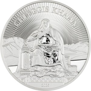 Pièce de monnaie en Argent 500 Togrog g 31.1 (1 oz) Millésime 2026 CHINGGIS KHAAN